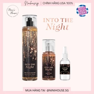 [Hàng Mỹ] Xịt thơm body mist Bath and Body Works mùi INTO THE NIGHT 236ml