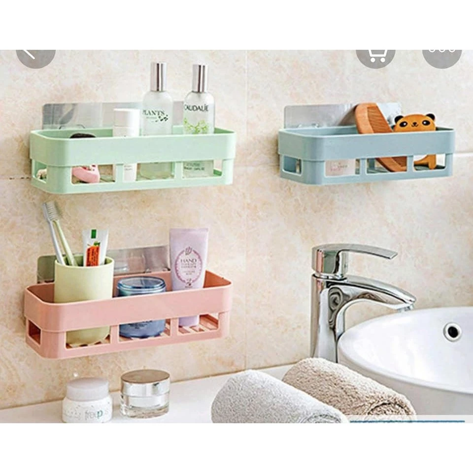 KHAY KỆ NHỰA DÁN TƯỜNG HÌNH CHŨ NHẬT CHẮC CHẮN