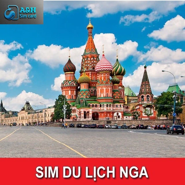 Sim du lịch Nga (Russia) - 30 ngày 14GB - tốc độ 4G