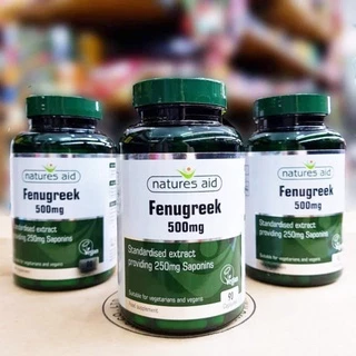 Viên lợi sữa Cỏ Cà Ri Fenugreek Natures Aid 500mg Uk