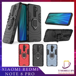 Ốp lưng Xiaomi Redmi Note 8 Pro, Ốp iron man chống sốc kèm nhẫn iring chống xem video tiện lợi Xiaomi Note 8 Pro