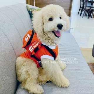 ÁO COSPLAY SHIPPER KÈM TÚI SHOPEE SIÊU CUTE CHO CHÓ MÈO