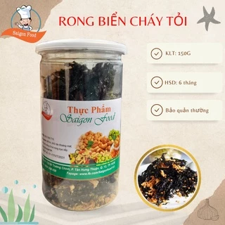 150g Rong Biển Cháy Tỏi Loại Ngon Lon Pet - Saigonfood