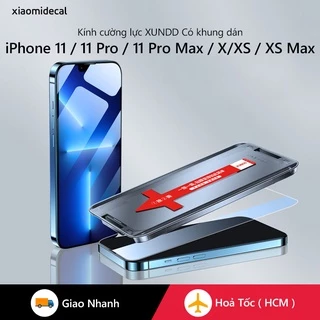 Kính cường lực XUNDD iPhone 11 / 11 Pro / 11 Pro Max / X / XS / XS Max có khung dán