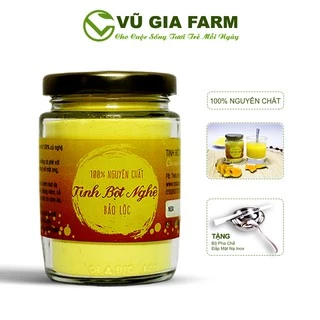 Tinh Bột Nghệ Nguyên Chất Vũ Gia 100g + Tặng Bộ Đắp Mặt Dưỡng Da