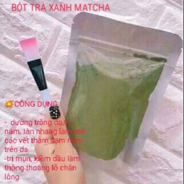 Bột trà xanh Thái Nguyên gói 100g