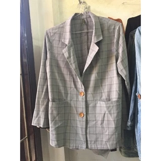 Áo khoác vest nữ, blazer nữ, blazer màu, tay dài, form rộng, phong cách