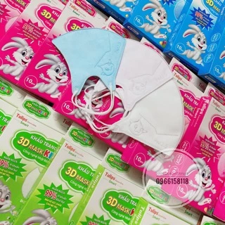 Khẩu trang Trẻ em CAO CẤP 👶 Khẩu trang 3D Mask kids 👶 Hình thú siêu ngộ nghĩnh, Hộp 10 cái