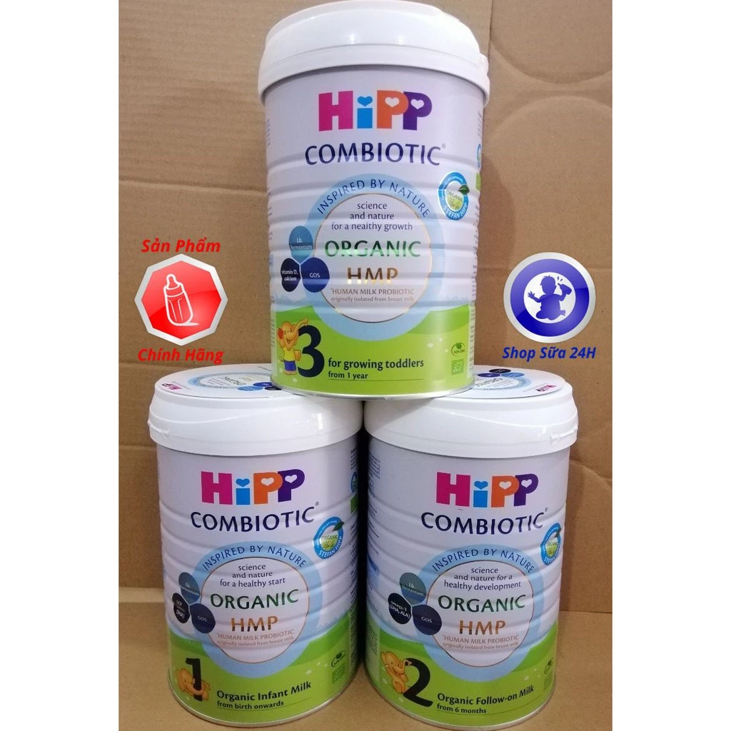 [MẪU MỚI] Sữa HiPP COMBIOTIC ORGANIC HMP Số 1, 2, 3, 4 Lon 800G