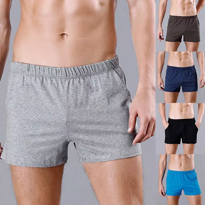 Quần Short Cotton Dáng Rộng Thoáng Khí Thời Trang Mùa Hè Cho Nam