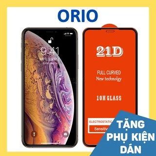 Kính cường lực 21d bảo vệ màn hình thích hợp cho IPHONE 6 6S 6PLUS 6S PLUS 7 8 7 PLUS 8 PLUS X XS XS MAX