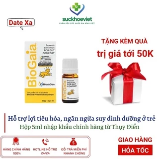 Men vi sinh BioGaia Protectis baby drops hỗ trợ táo bón, lợi tiêu hóa cho trẻ