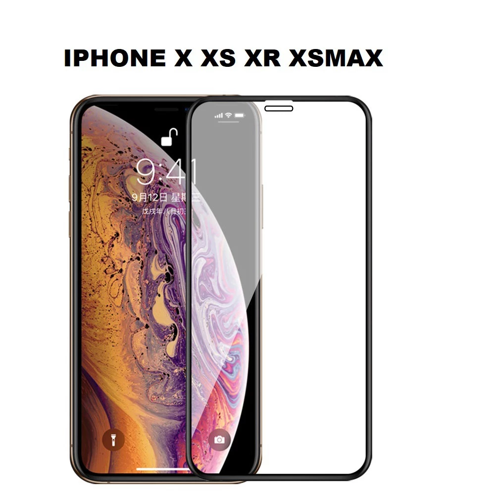 Dán kính cường lực full màn hình I Phone X XS XR XSMAX