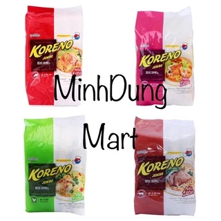 Bịch 10 gói mì Koreno vị kim chi/bò cay 100g