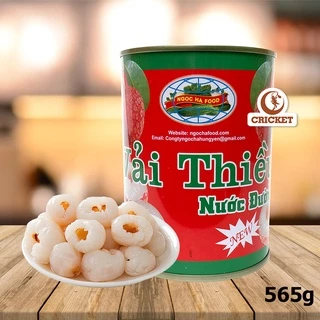 Vải thiều nước đường (Lon 565g) Đặc sản Hưng Yên, Nguyên Liệu Trà Sữa CRICKET