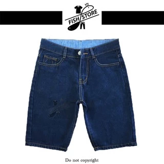 Quần short jean nam ngắn chất bò cao cấp big size kiểu trơn đơn giản FF56A