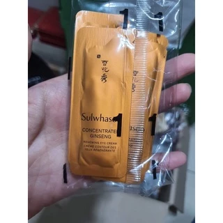 5 gói 1ml Kem mắt Sulwhasoo nhân sâm concentrated Ginseng Renewing Eye Cream Ex 1ml