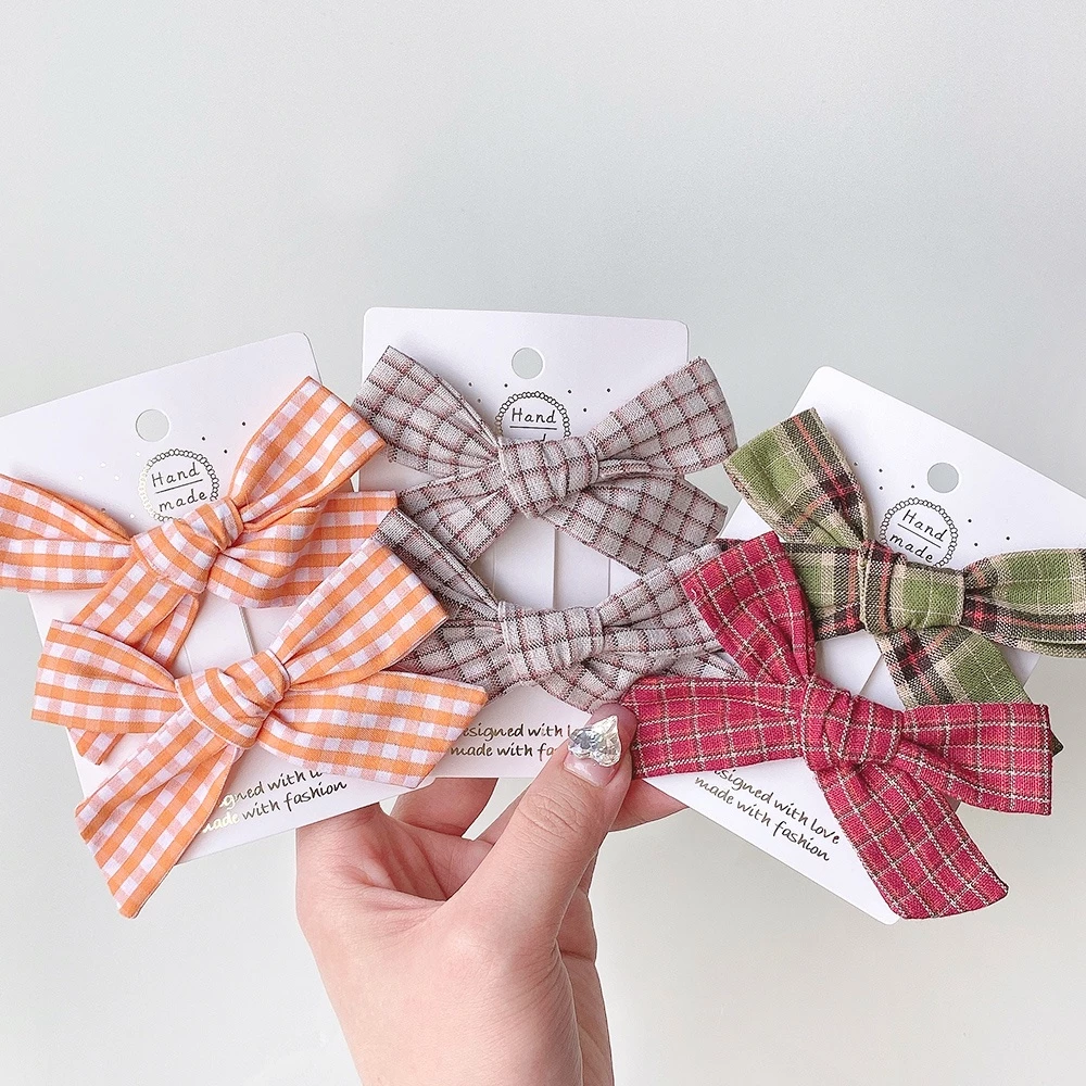 RainBow Bows Set 2 Kẹp Tóc Nơ Xinh Xắn Dành Cho Bé Gái