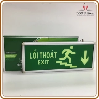 Thiết Bị Phòng Cháy Chữa Cháy - Đèn Exit Chỉ Dẫn Thoát Hiểm Xuống Cầu Thang Bên Phải DEN-TH-05