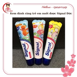 Kem đánh răng Signal - Đức nuốt được cho bé tuýp 50ml