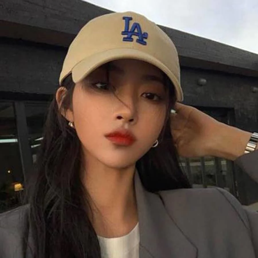 (CHÍNH HÃNG) Mũ nón MLB basic lưỡi trai LA be big logo form mềm unisex nam nữ