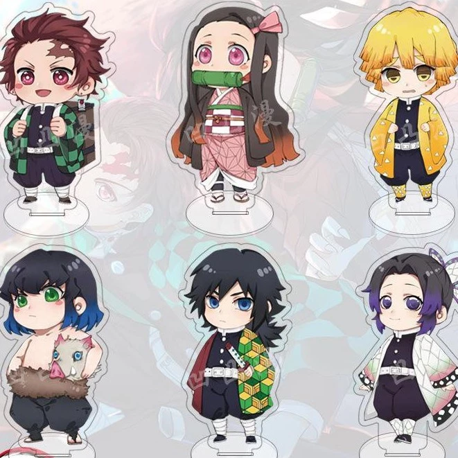 ( Mini ) Mô hình Standee Kimetsu no Yaiba THANH GƯƠM DIỆT QUỶ anime chibi