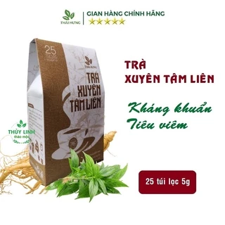 Trà Xuyên Tâm Liên THÁI HƯNG - Hộp 25 túi lọc 5g