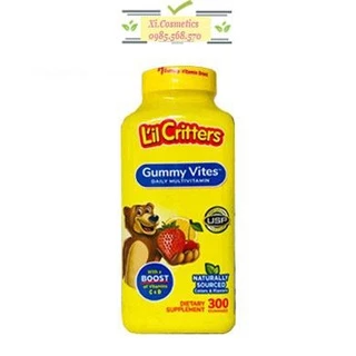 Kẹo Dẻo Bổ Sung Vitamin L'il Critters Gummy Vites 300 Viên