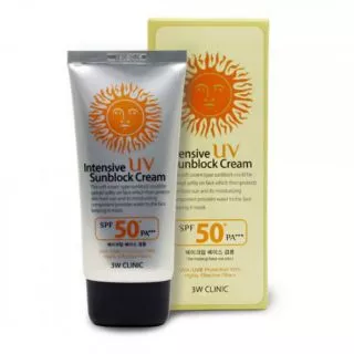 Kem chống nắng 3W Clinic Intensive UV Sunblock Cream SPF 50 PA+++ 70 ml