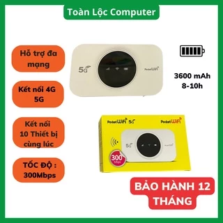 Cục phát wifi từ sim 4G Pocket bộ phát di động cầm tay tiện lợi pin 3600mAh kết nối 10 thiết bị tốc độ 300mbps