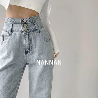 Quần jeans Dài Ống Rộng Thời Trang Dành Cho Nữ