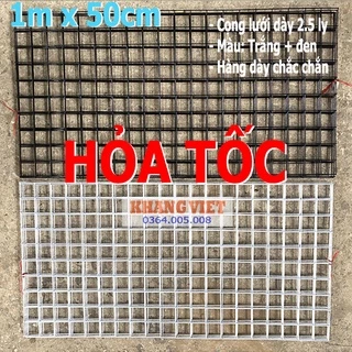 (Hỏa tốc) Lưới trang trí - Lưới ô vuông treo ảnh deco nhà cửa (Dài 1m x 50)