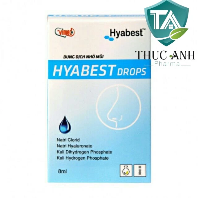 NƯỚC NHỎ MŨI HYABEST - BÉ HẾT KHÔ MŨI (DÙNG ĐƯỢC CHO CẢ TRẺ SƠ SINH)