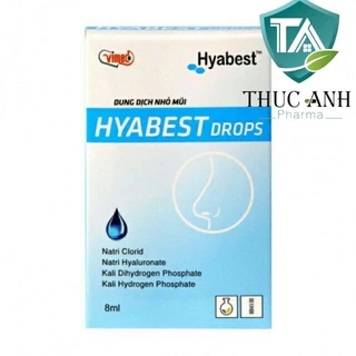 NƯỚC NHỎ MŨI HYABEST - BÉ HẾT KHÔ MŨI (DÙNG ĐƯỢC CHO CẢ TRẺ SƠ SINH)