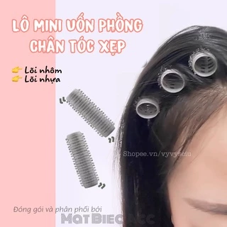 Lô mini uốn phồng chân tóc tự dính lõi nhôm 20x60mm lõi nhôm phong cách Hàn quốc