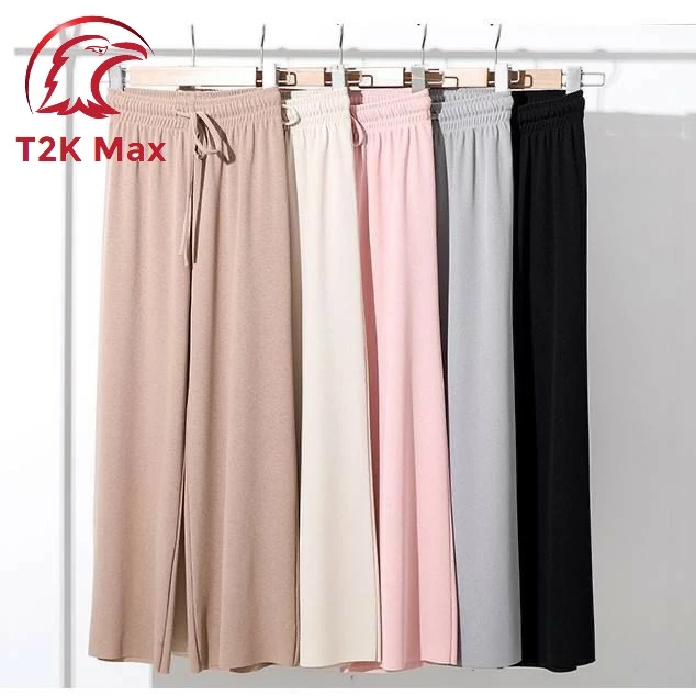 Quần len tăm nữ COLUTTES suông ống rộng bigsize cạp cao tôn dáng - T2K Max