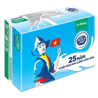 Thùng 48 Hộp Sữa Tươi Tiệt Trùng Dutch Lady Cô Gái Hà Lan Có Đường 48X180ml