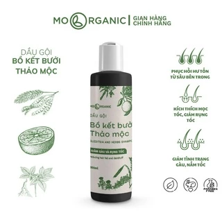 Dầu gội bồ kết bưởi thảo mộc Mơ Organic phục hồi hư tổn, giảm gàu, rụng tóc