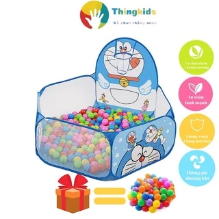 Lều bóng - quây bóng tặng kèm 100 bóng nhựa - THINGKIDS