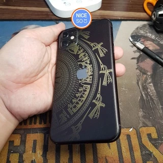 Miếng dán skin in hình Trống đồng cho Iphone, Samsung