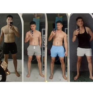 Quần đùi nam quần thể thao mặc nhà, tập gym form ngắn