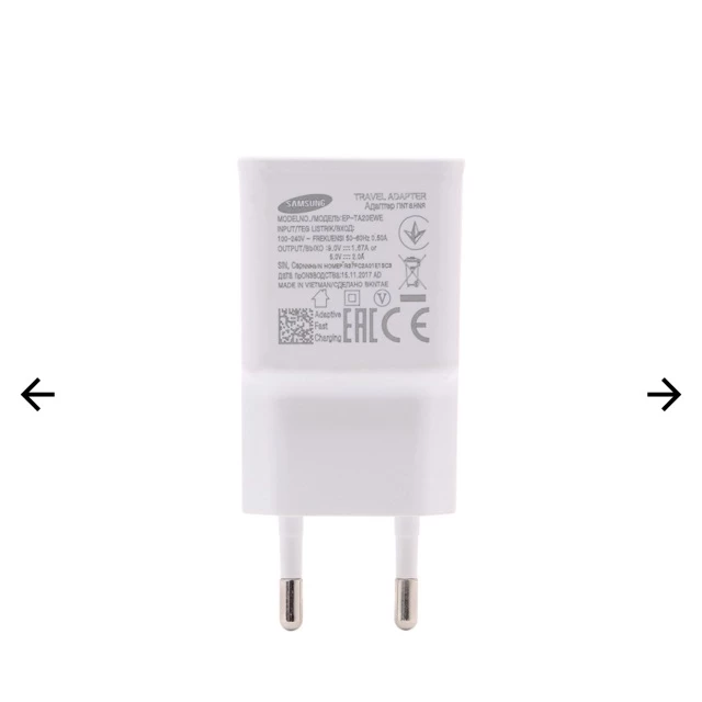 Củ Sạc Nhanh Fast Charge Cho Samsung S8, S7, Note 8 – Xịn bảo hành 3 tháng