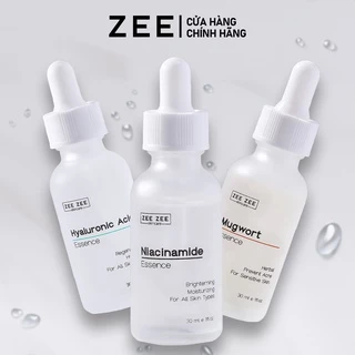 Bộ sưu tập Tinh chất dưỡng da Niacinamide Hyaluronic Acid Mugwort dưỡng trắng cấp ẩm mờ thâm mụn | ZEE ZEE skincare 30ml