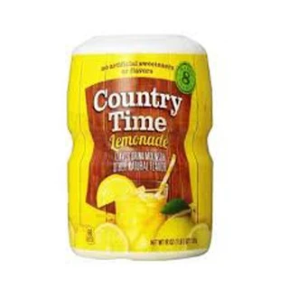 Bột pha nước Chanh vàng Country Time Lemonade hộp 538g của Mỹ, date 2025