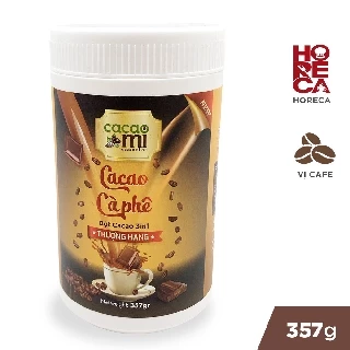 Thức uống socola vị cà phê Bột cacao cafe hòa tan pha trà sữa làm bánh CACAOMI hộp thượng hạng 357g