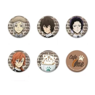 (GẠCH) Huy hiệu IN HÌNH Bungou stray dogs Văn hào lưu lạc anime chibi dễ thương tiện lợi