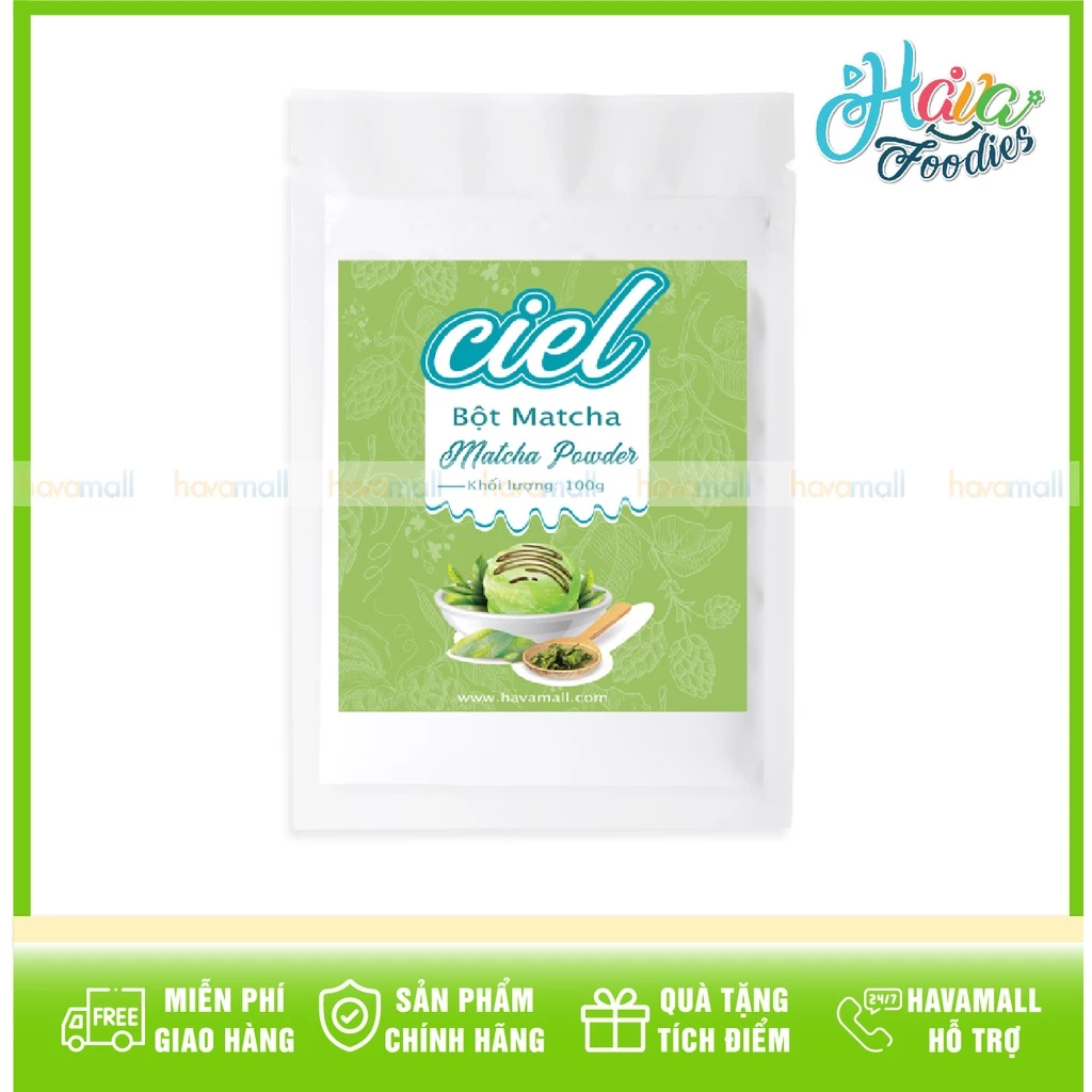 [KÈM CÔNG THỨC] Bột Matcha Ciel 100gr - Matcha Powder