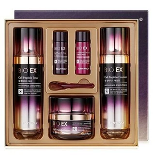 [Hàng mới về] BỘ (Set) CHĂM SÓC DA CHỐNG NHĂN, TRẮNG DA TONYMOLY BIO EX CELL PEPTIDE SKIN CARE SET