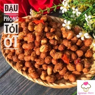 Đậu Phộng Rang Tỏi Ớt - Đậu Phông Giòn Giòn Ăn Là Mê - Hủ 500Gram