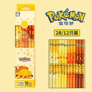 Bút Chì 2B HB Họa Tiết Hoạt Hình Pokemon Cho Học Sinh